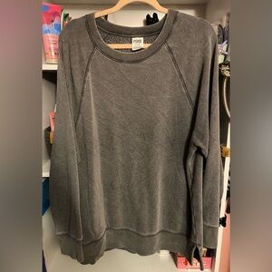 PINK Victoria's Secret distressed Charcoal sweatshirt